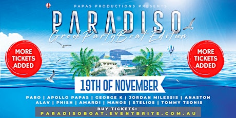 PARADISO BOAT PARTY primary image