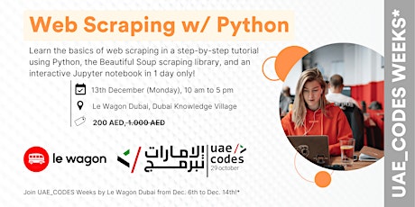 UAE CODES WEEKS : Web Scraping w/ Python