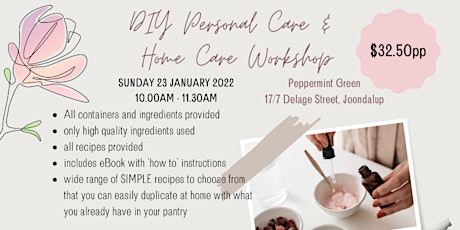 DIY Personal Care & Cleaning Workshop tickets
