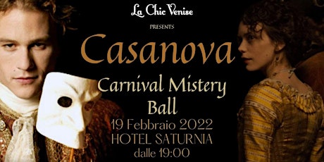 CARNIVAL MISTERY BALL - The legend of Casanova - tickets