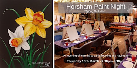 Horsham Paint Night - "Spring Daffodils" tickets