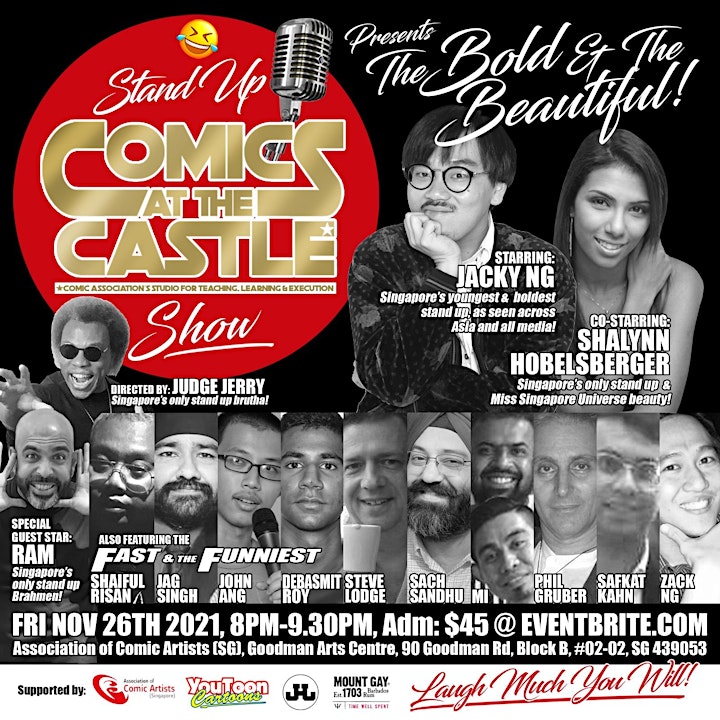 FRI NIGHT The Bold & The Beautiful: Stand Up COMICS At The CASTLE Show image