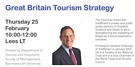 VisitBritain’s Chairman, Christopher Rodrigues CBE Guest Lecture primary image