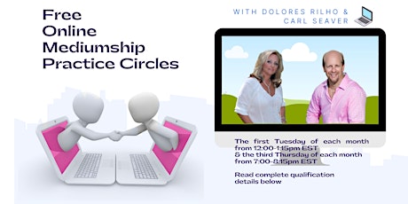 Free Online Mediumship Practice Circle 1st Tuesday of every month Tickets