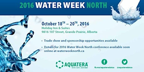 2016 Delegate Registration - Water Week North primary image