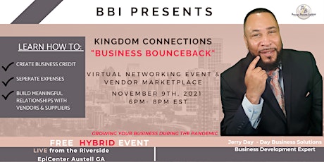 Primaire afbeelding van BBI Kingdom Connections Virtual Networking Event: Business Bounce back