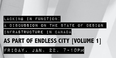 'Lacking in Function: a Discussion on the State of Design Infrastructure in Canada' primary image