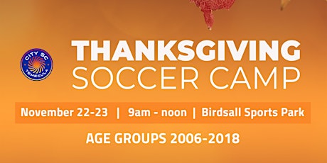 Thanksgiving Soccer Camp primary image