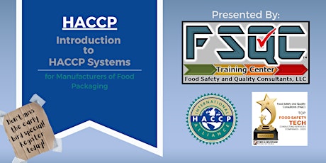 Introduction to HACCP Systems tickets