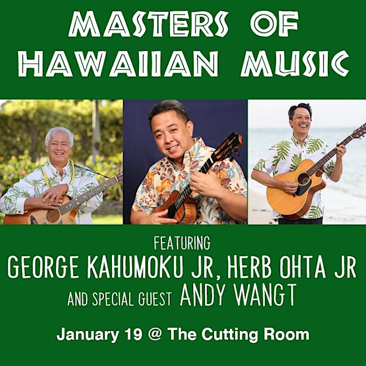 
		Masters of Hawaiian Music: George Kahumoku Jr, Herb Ohta Jr, and Andy Wang image
