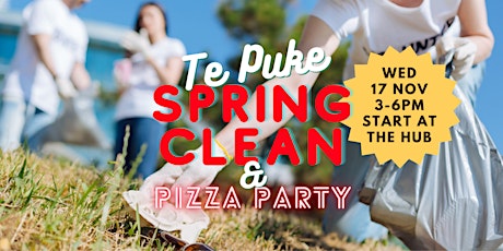 Te Puke Spring Clean and Pizza Party (100 limit) primary image