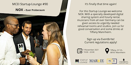 Hauptbild für Startup Lounge #90 - NOX Euer Proberaum