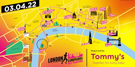 London Landmarks Half Marathon 2022 : Evelina London Children's Charity