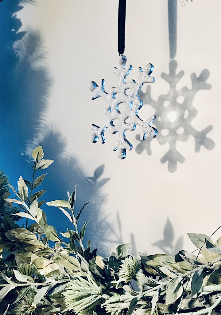 Christmas Fused Glass Snowflake Workshop image