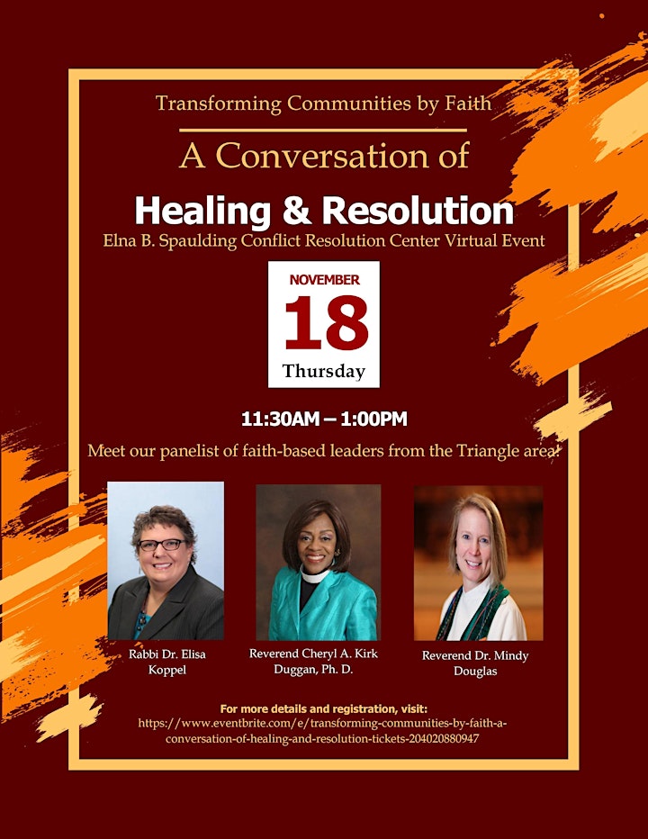 Transforming Communities by Faith: A Convo of Healing and Reconciliation image