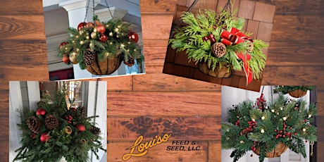 Winter Table Top Centerpieces/Hanging Baskets