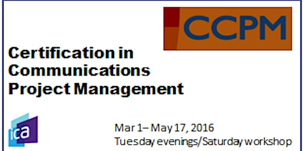 CCPM - Certified Communications Project Manager - Spring 2016