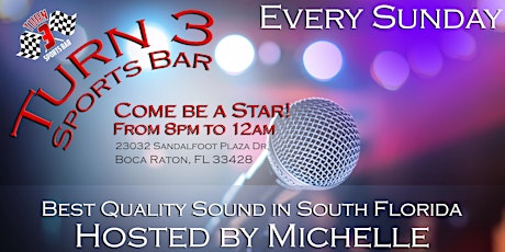 Karaoke | Turn 3 Sports Bar | Come be a Star!
