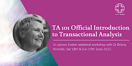 TA 101 Official Introduction to Transactional Analysis in Exeter tickets