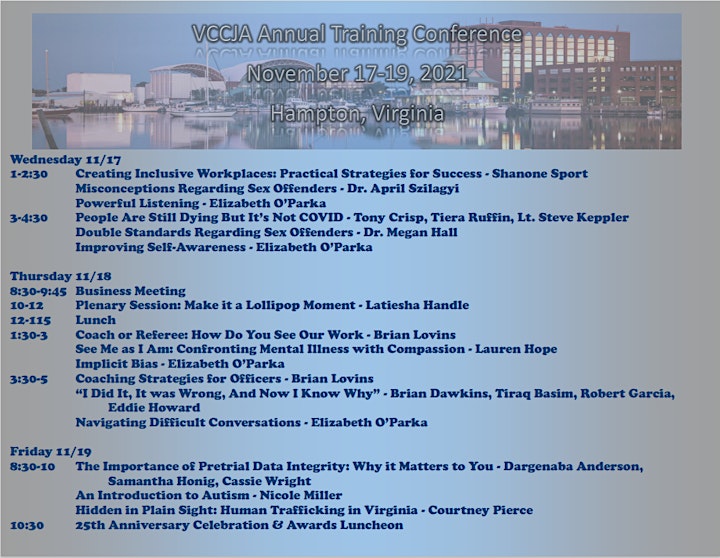 VCCJA 2021 Conference image