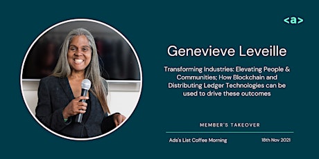 Ada's List Coffee Morning - Member's Takeover with Genevieve Leveille primary image