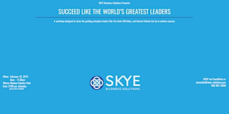 Succeed Like The World's Greatest Leaders primary image