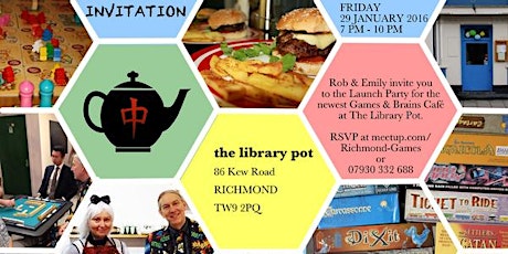 Library Pot Games Café Launch Party - Free Event primary image