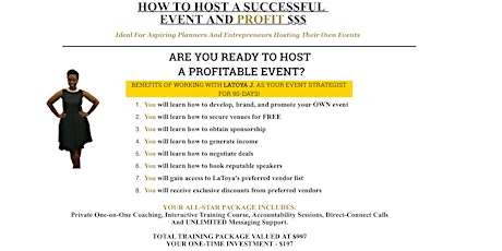 How To Host A Successful Event and Profit! primary image