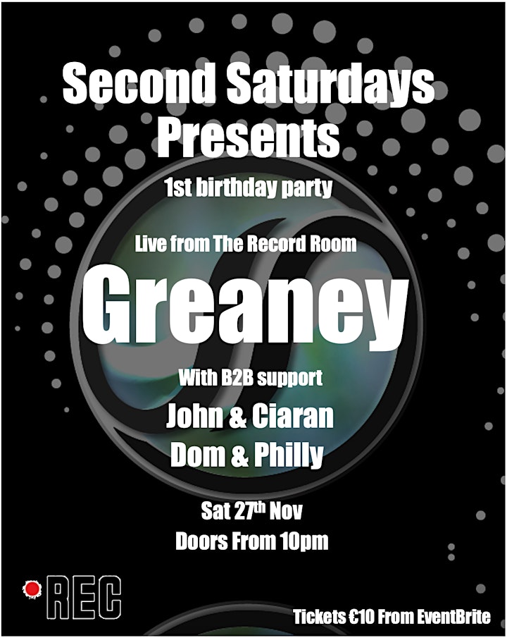 Second Saturdays Presents: GREANEY image