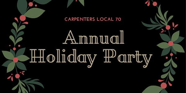 North Puget Sound Carpenters Local 70 Annual Holiday Party