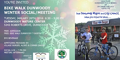 Bike Walk Dunwoody Winter Social / Meeting primary image