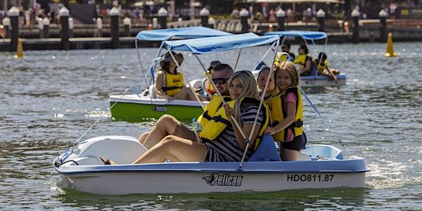 Pedalboat Hire in Cockle Bay Darling Harbour