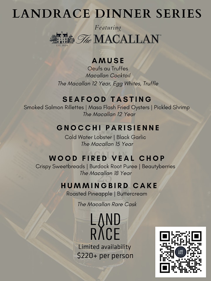 
		Landrace + Macallan Dinner image
