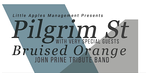 Pilgrim St plus special guests Bruised Orange  John Prine Tribute Band