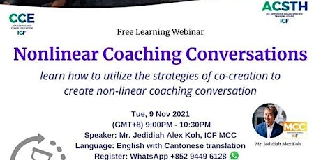 Non-linear Coaching Conversations  (Free Learning Webinar) primary image