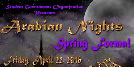 SGO Activities presents Spring Formal 2016: Arabian Nights primary image