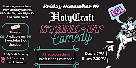 Holy Craft Comedy: Stand-up Comedy & All you can drink Beer and Mimosas primary image