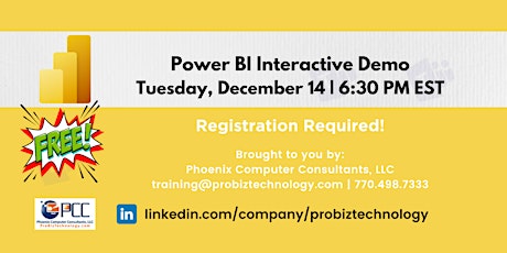 What is Power BI? Interactive Demo (Free Online Training Event) primary image