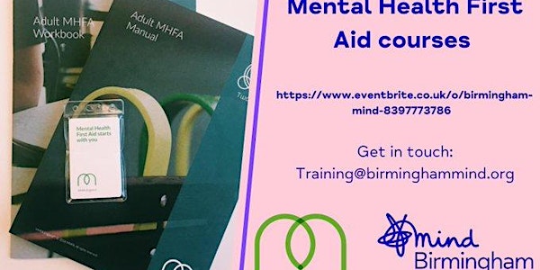 Online Mental Health First Aid Adult - Monday 4th July 2022