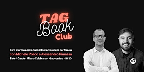 TAG Book Club | Fare impresa in Italia: istruzioni pratiche per farcela