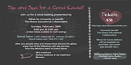 Sip and Spa for a Good Cause! primary image