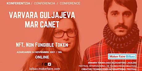 Conferencia Varvara Guljajeva y Mar Canet, NFT Non Fungible Token
