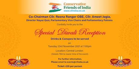 Celebrate Diwali With the Conservative Friends of India