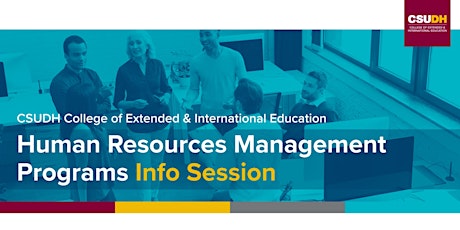 Info Session: Human Resources Management Programs | CSUDH Webinar (1/18/22) tickets