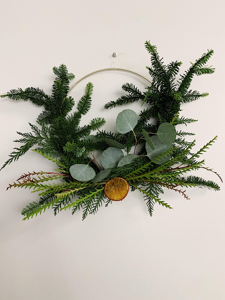 Winter Wreath Building with Cocktails image