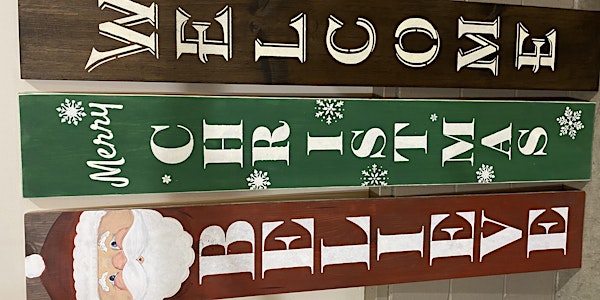 Holiday Farmhouse Porch Sign Class