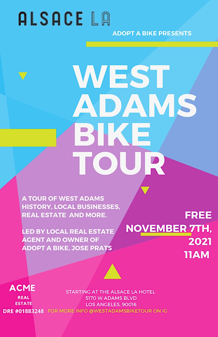 West Adams Bike Tour image