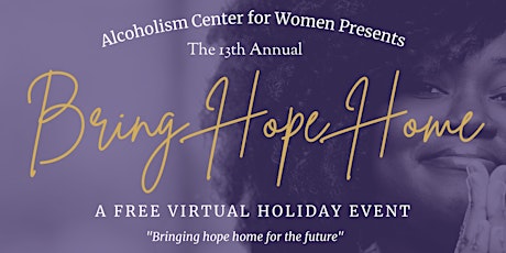 ACW's 13th Annual Bring Hope Home: A Free Virtual Event primary image