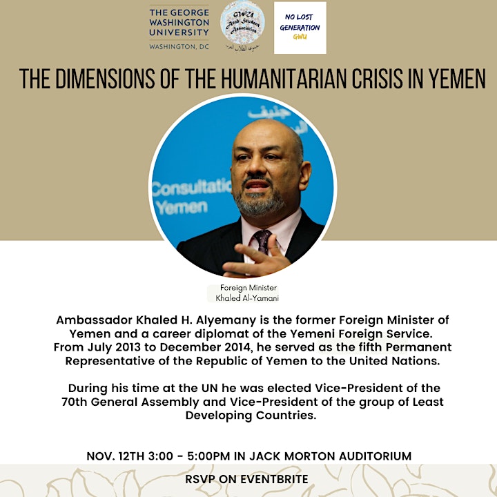 
		The Dimensions of the Humanitarian Crisis in Yemen: Ambassador Al-Yamani image
