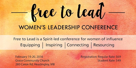 Free to Lead Women's Leadership Conference primary image